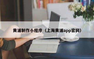湛江黄浦制作小程序（上海黄浦app官网）