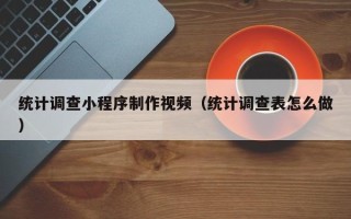 湛江统计调查小程序制作视频（统计调查表怎么做）